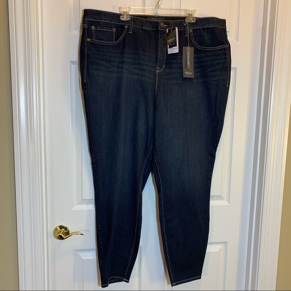 Torrid NWT Sky High Skinny Dark Stretch Jeans 28T - Picture 1 of 8